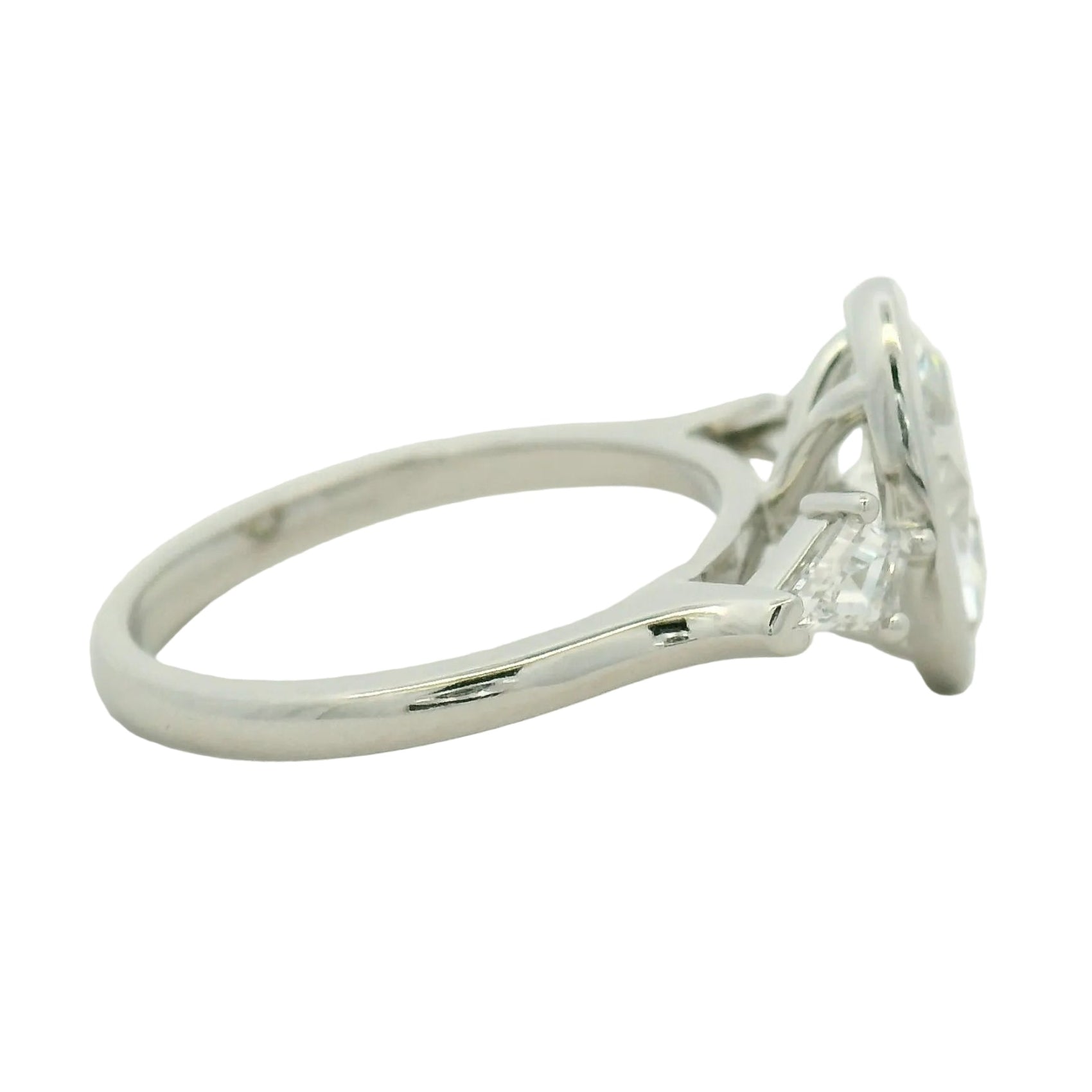 Platinum 3 Stone Engagement Ring