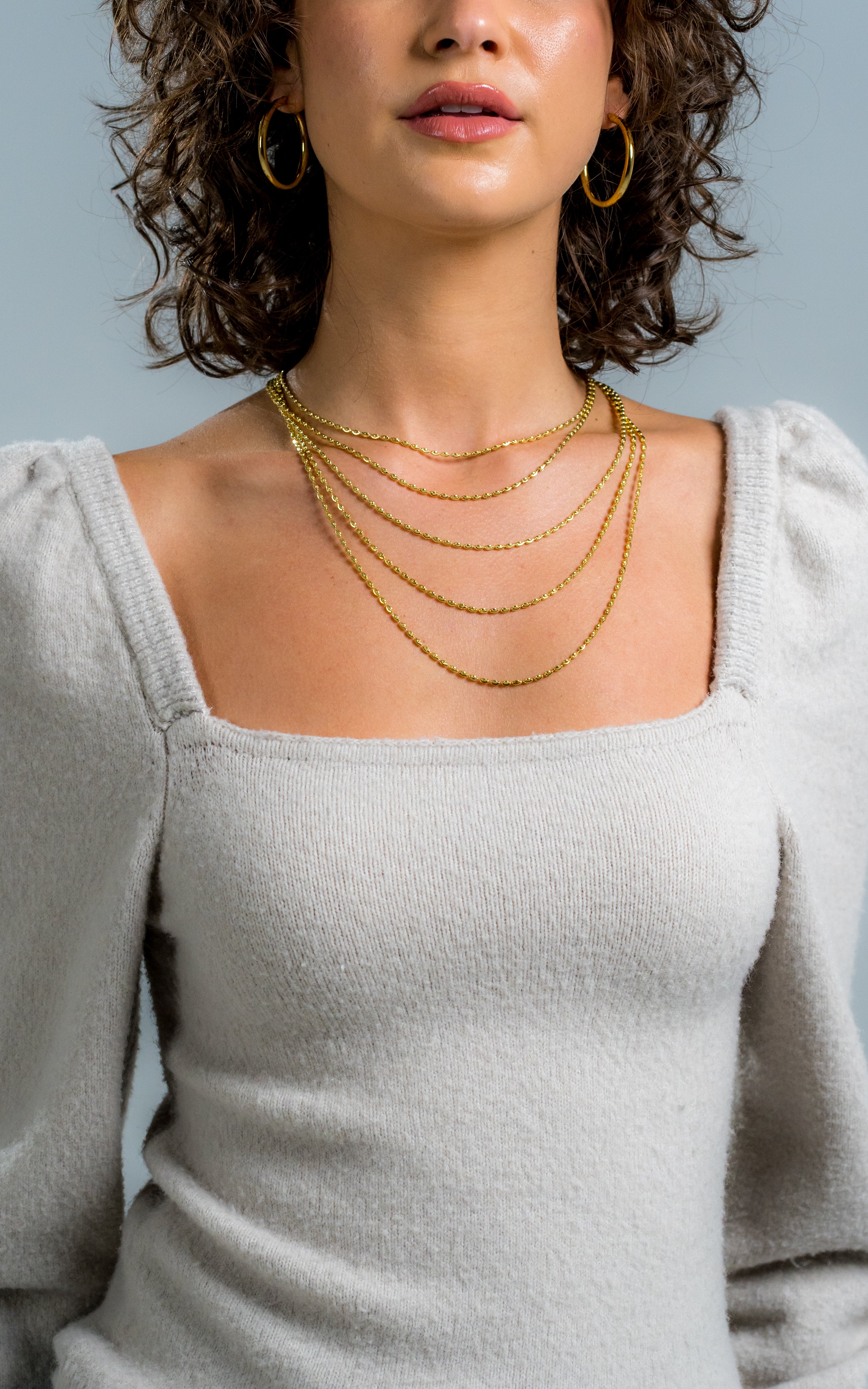 Sterling Silver Gold Plated Hoops