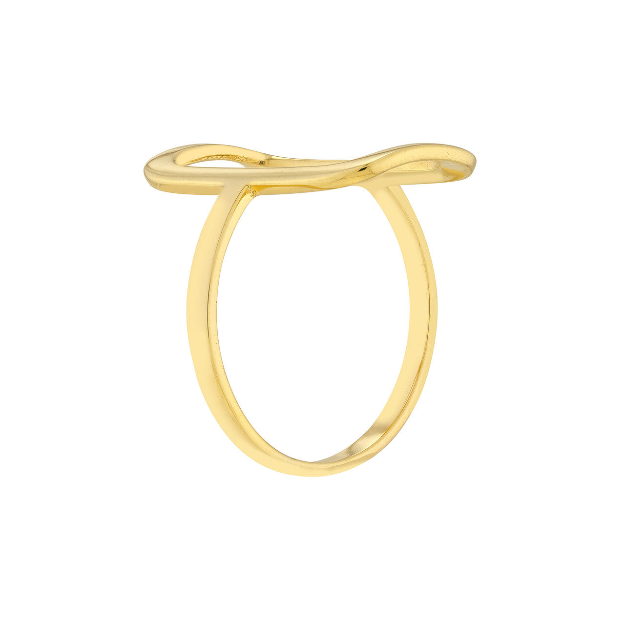 14k Rectangular Frame Ring