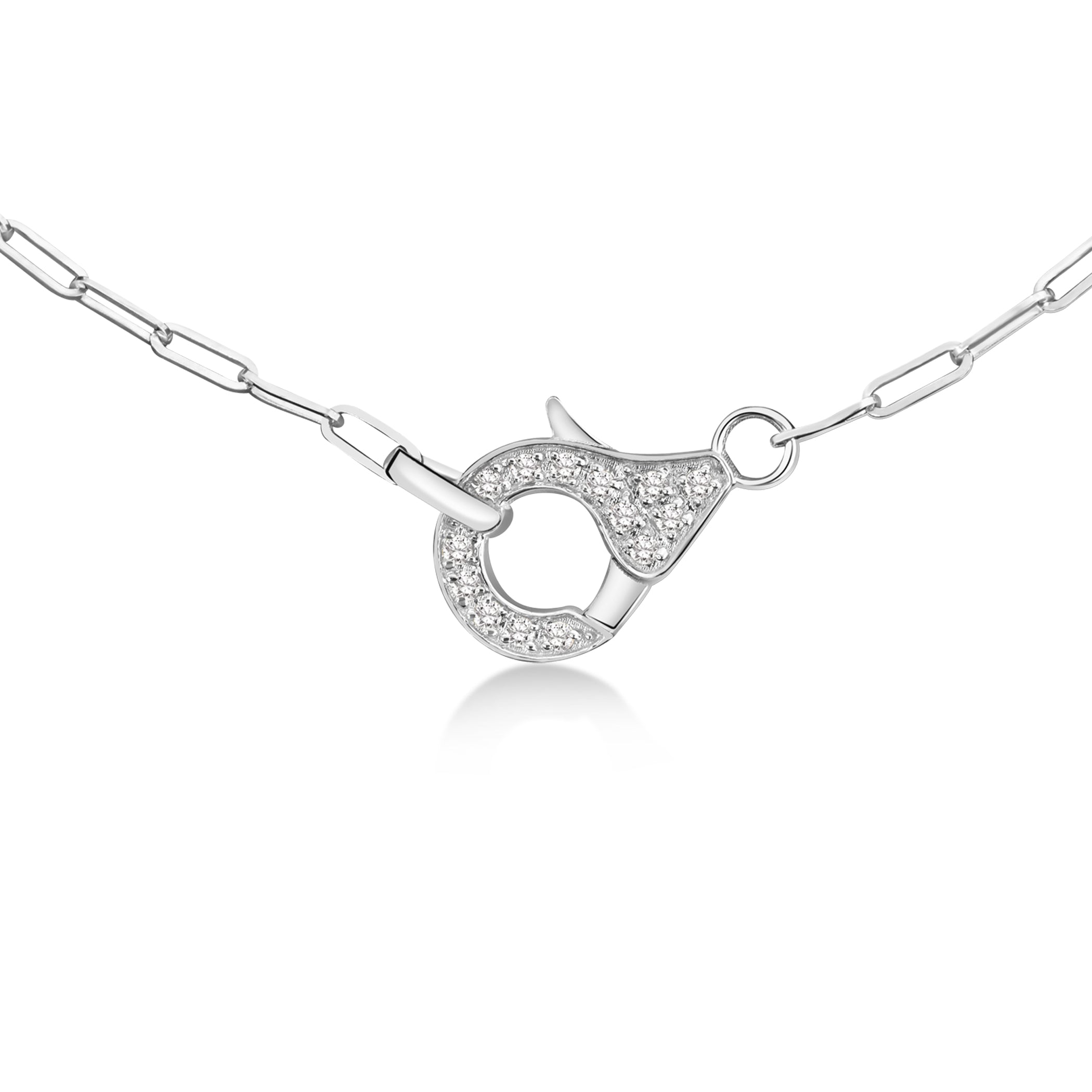 14k Diamond Clasp Necklace