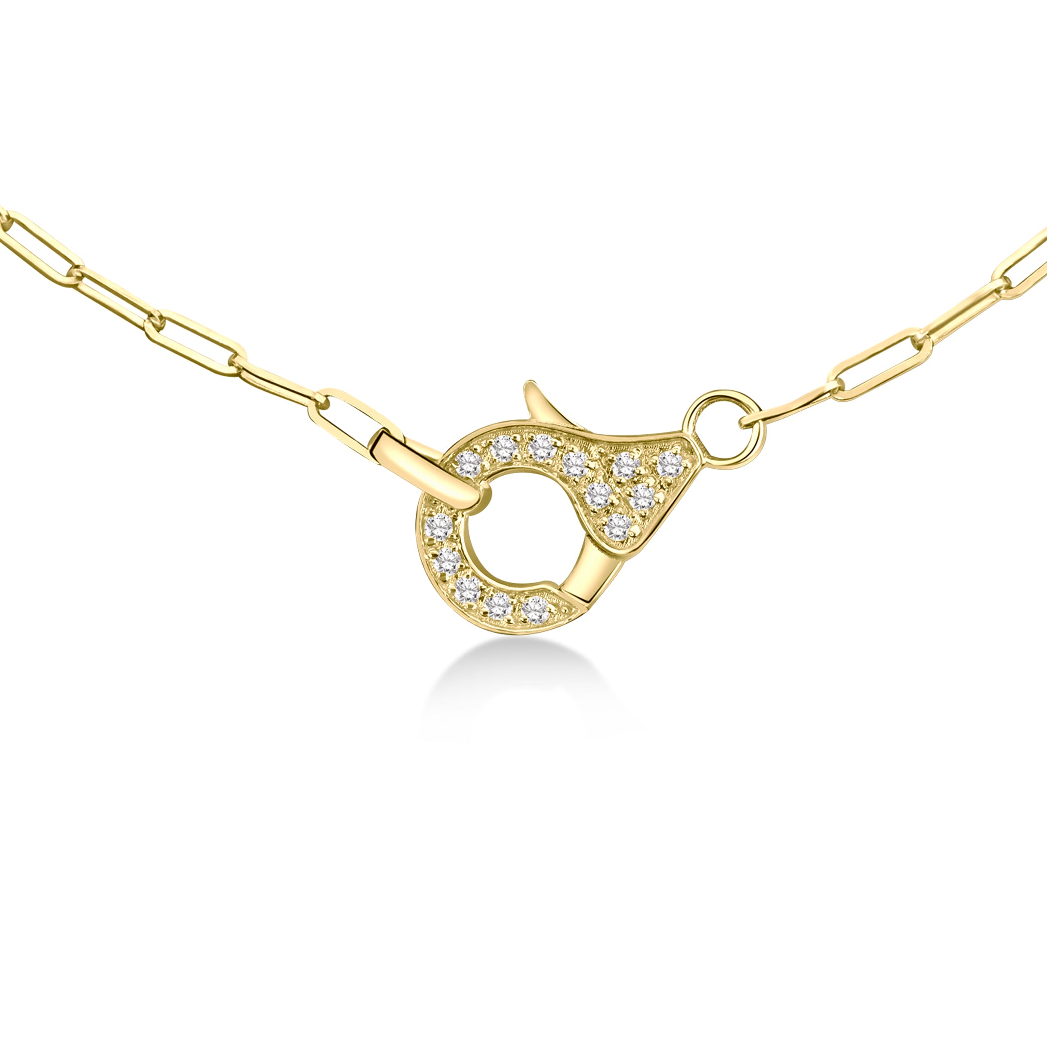 14k Diamond Clasp Necklace
