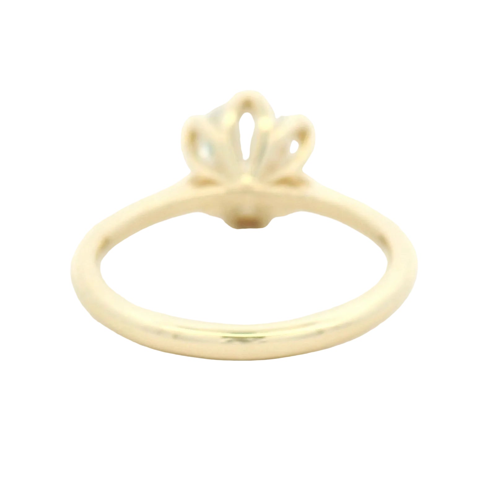 Yellow Gold Six-Prong Diamond Solitaire Ring