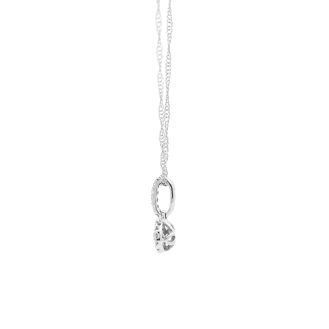 14KWG Diamond Necklace