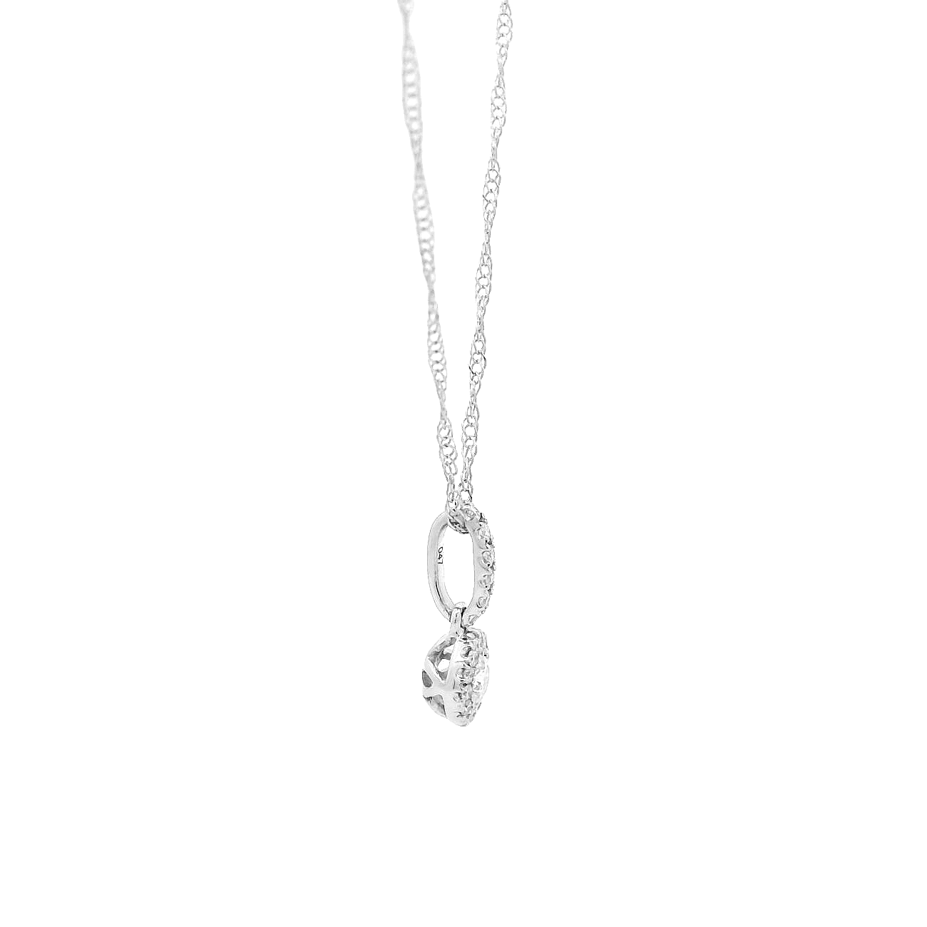 14KWG Diamond Necklace