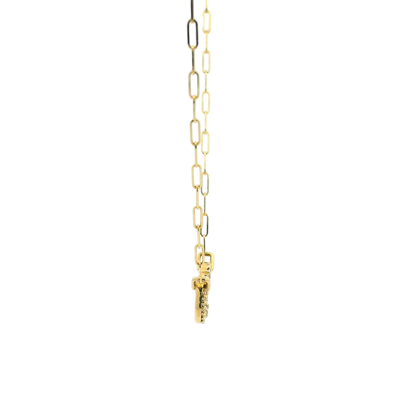 14KYG Fancy Link Diamond Necklace
