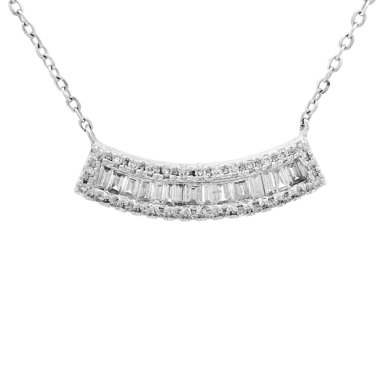 14KWG Diamond Necklace