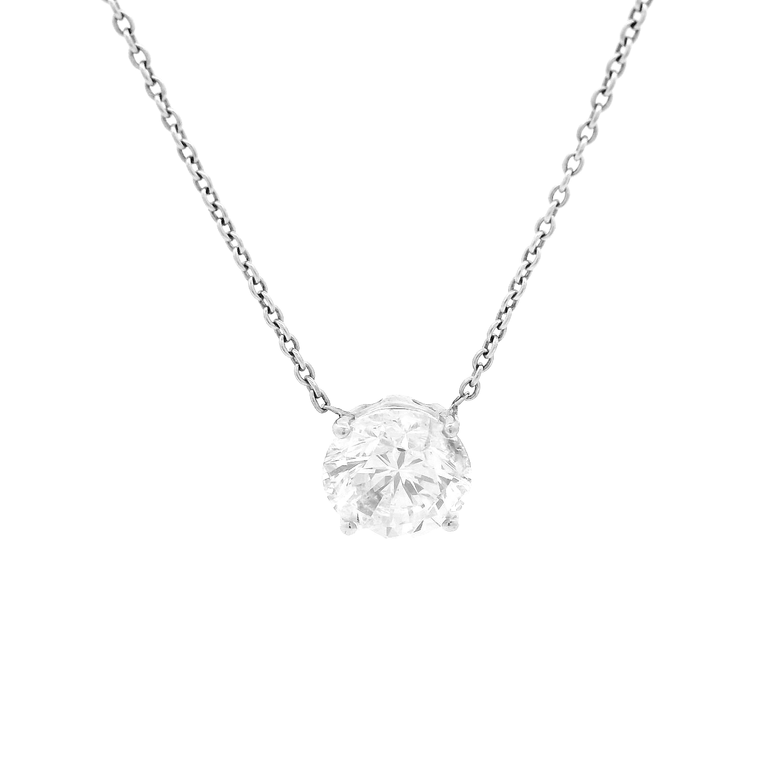 14KWG Diamond Necklace