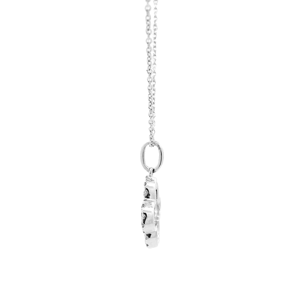 14KWG Van Cleef Style Diamond Necklace