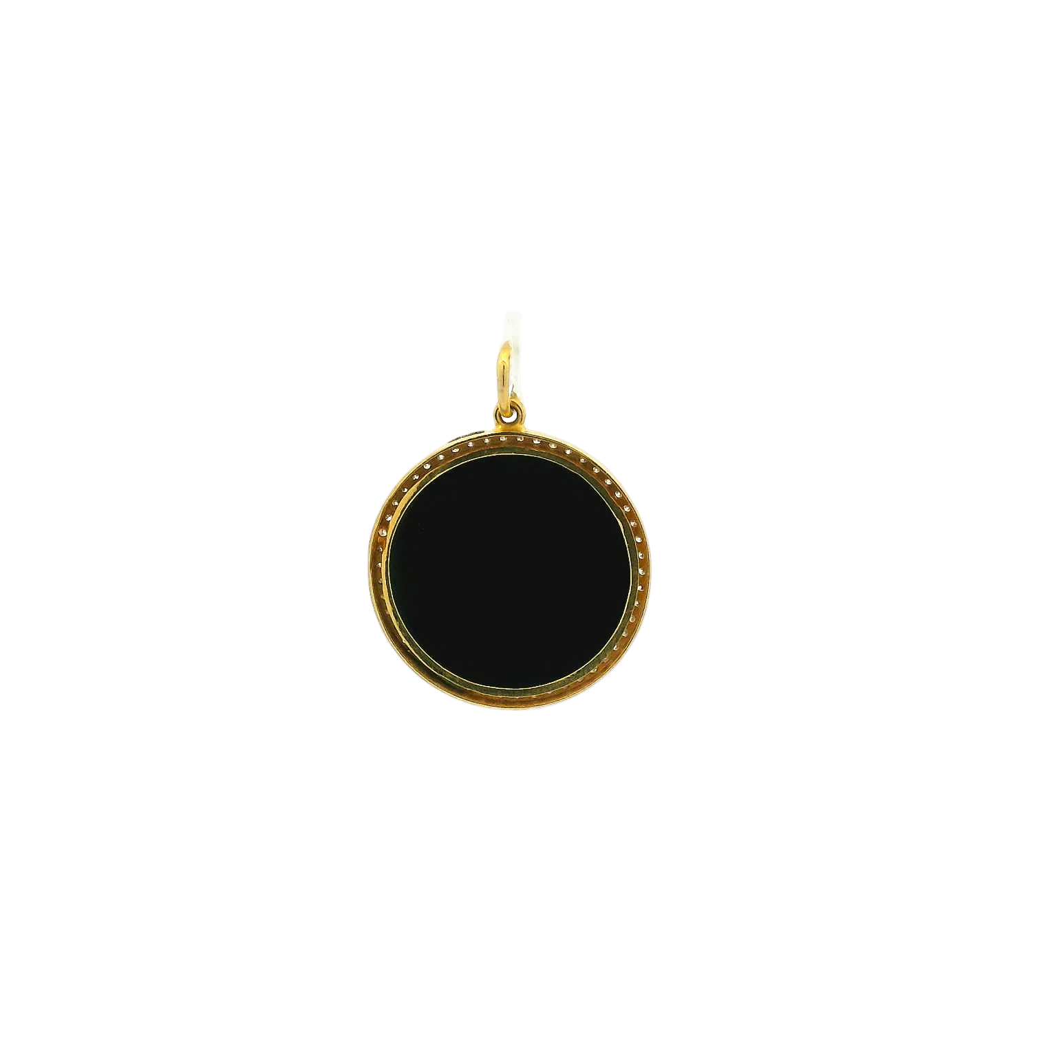 14KYG Diamond Compass Pendant