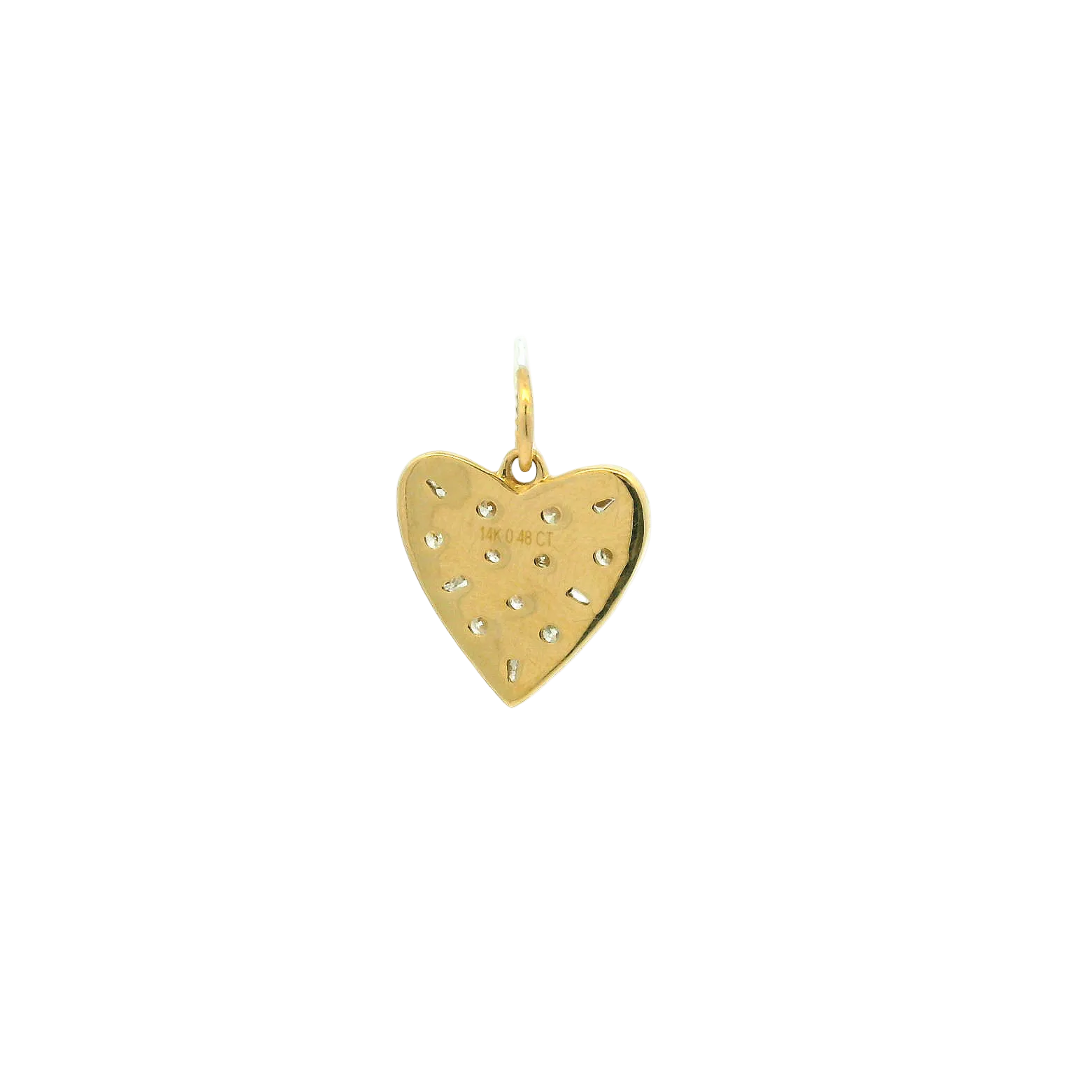 14KYG Diamond Heart Pendant