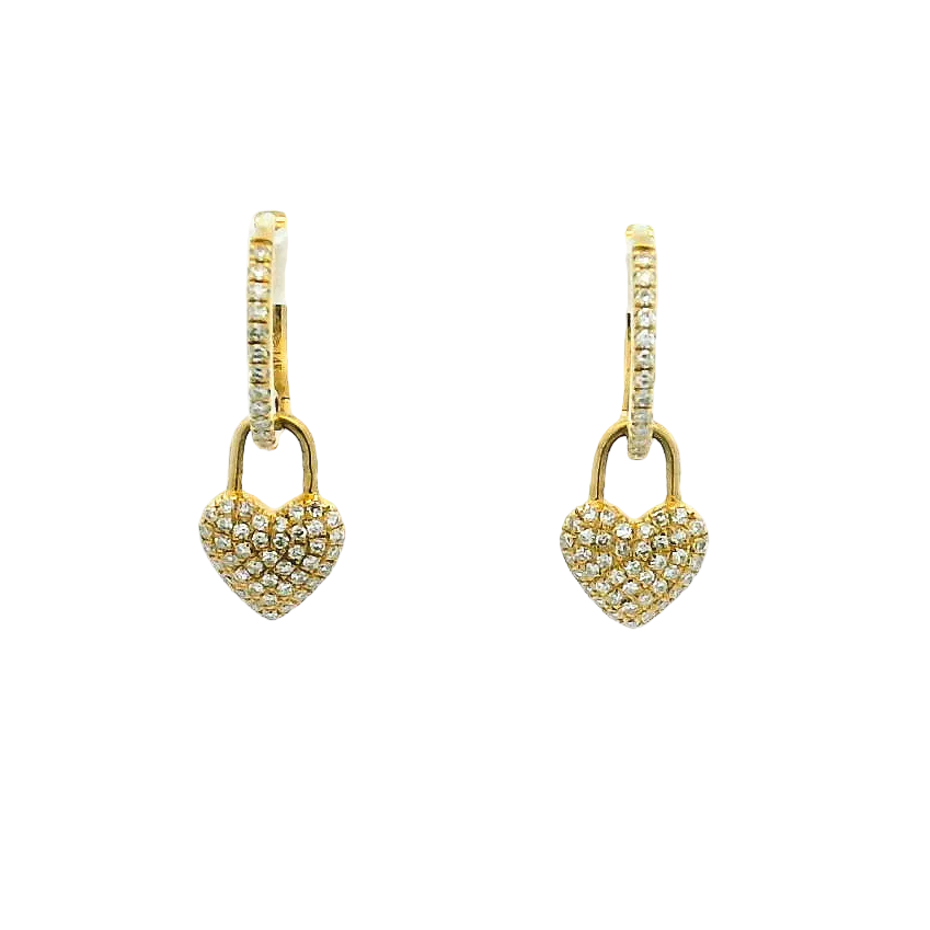 14KYG Dangle Hoop Earrings