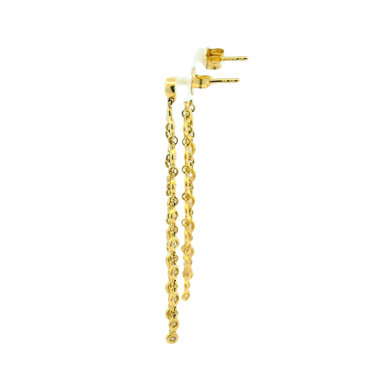14KYG Diamond Drop Earrings