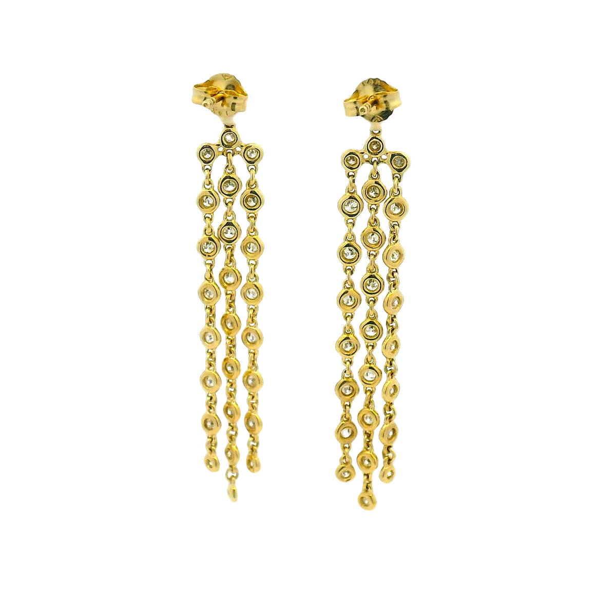 14KYG Diamond Drop Earrings