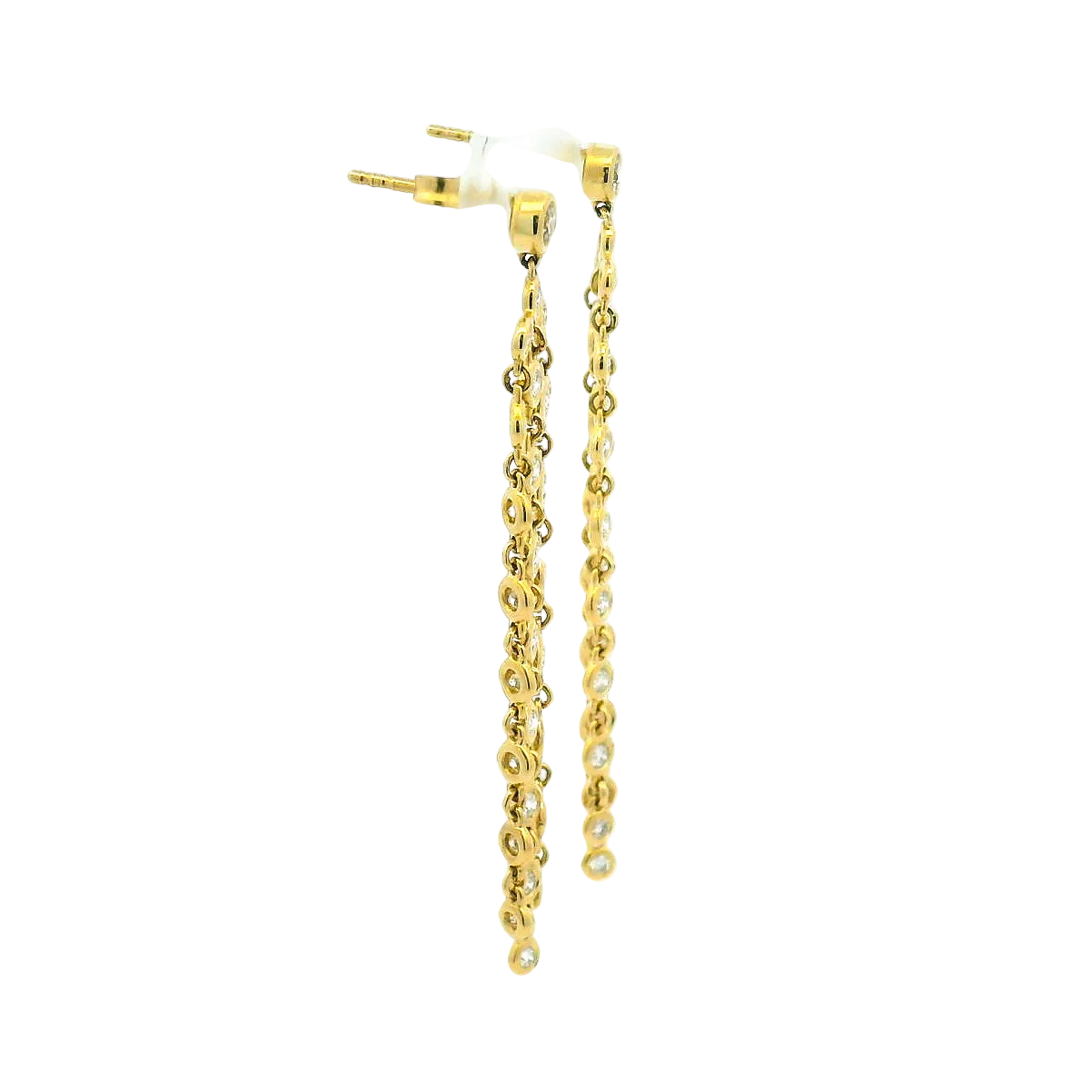 14KYG Diamond Drop Earrings