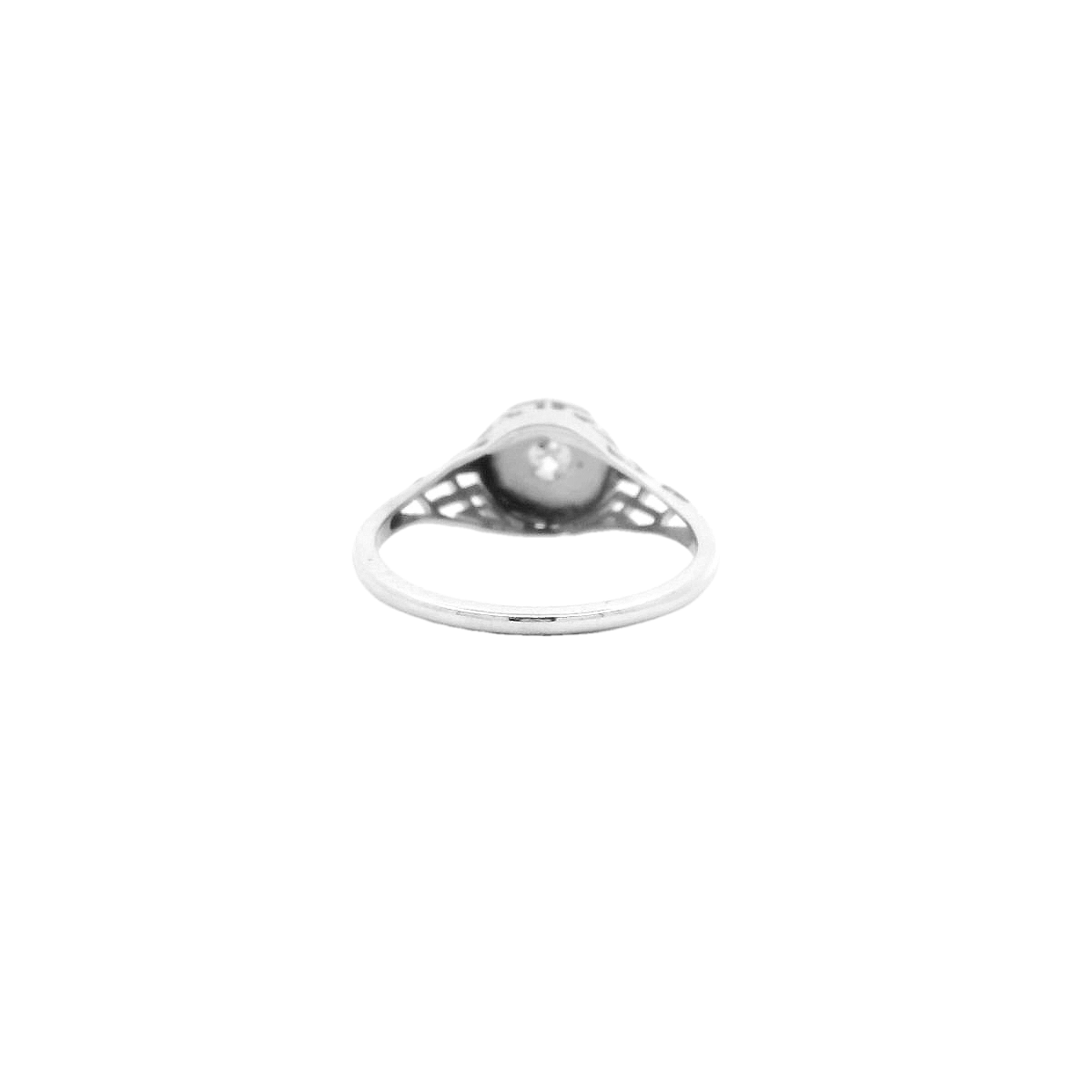 Vintage 14KWG Star Ring