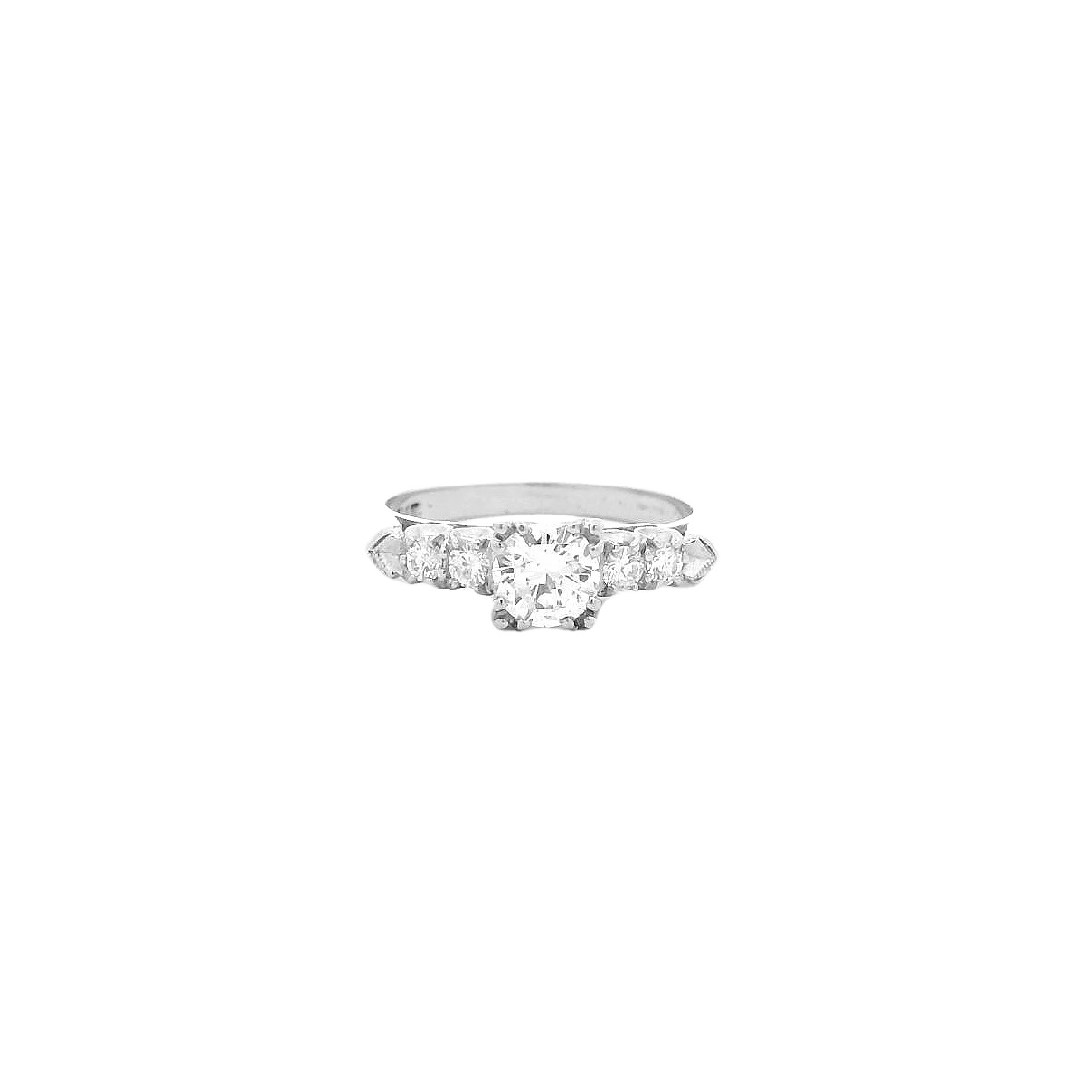 Vintage Platinum Engagement Ring