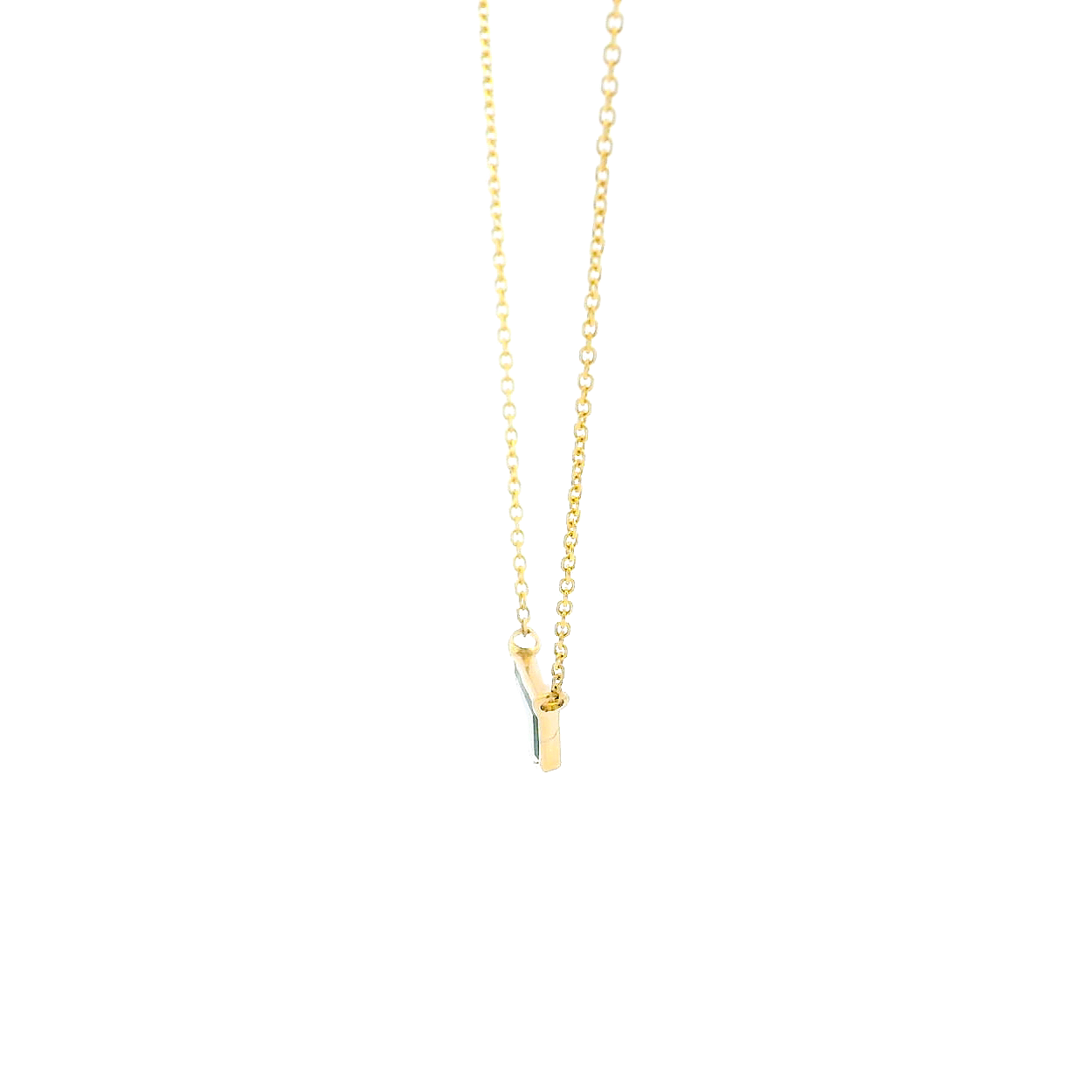 14KYG Fantasy Cut Sapphire Necklace