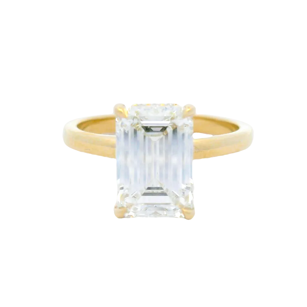 Elegant Emerald-Cut Diamond Ring