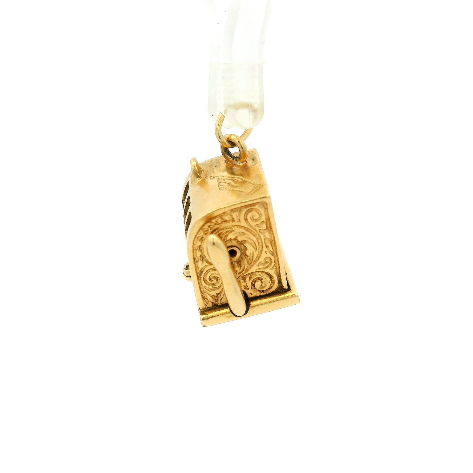 14K Vintage Slot Machine Charm