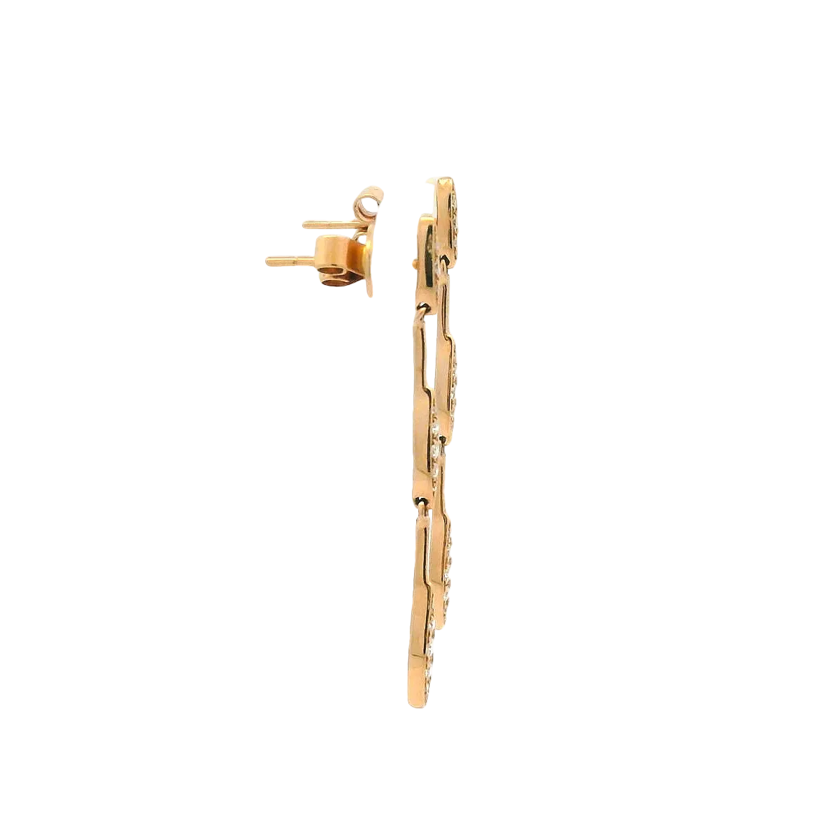 14KRG Drop Earrings