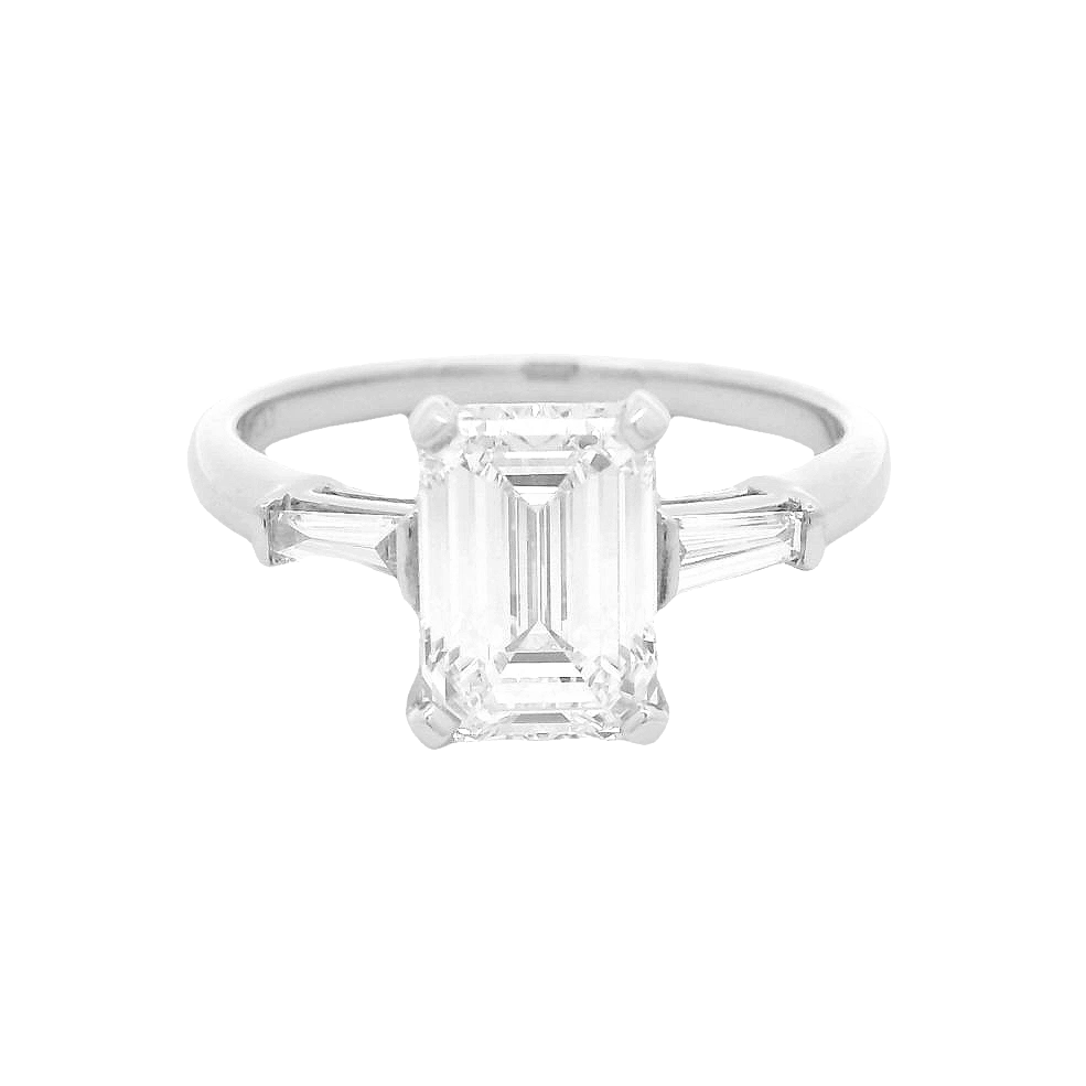 Elegant Emerald Cut Diamond Ring