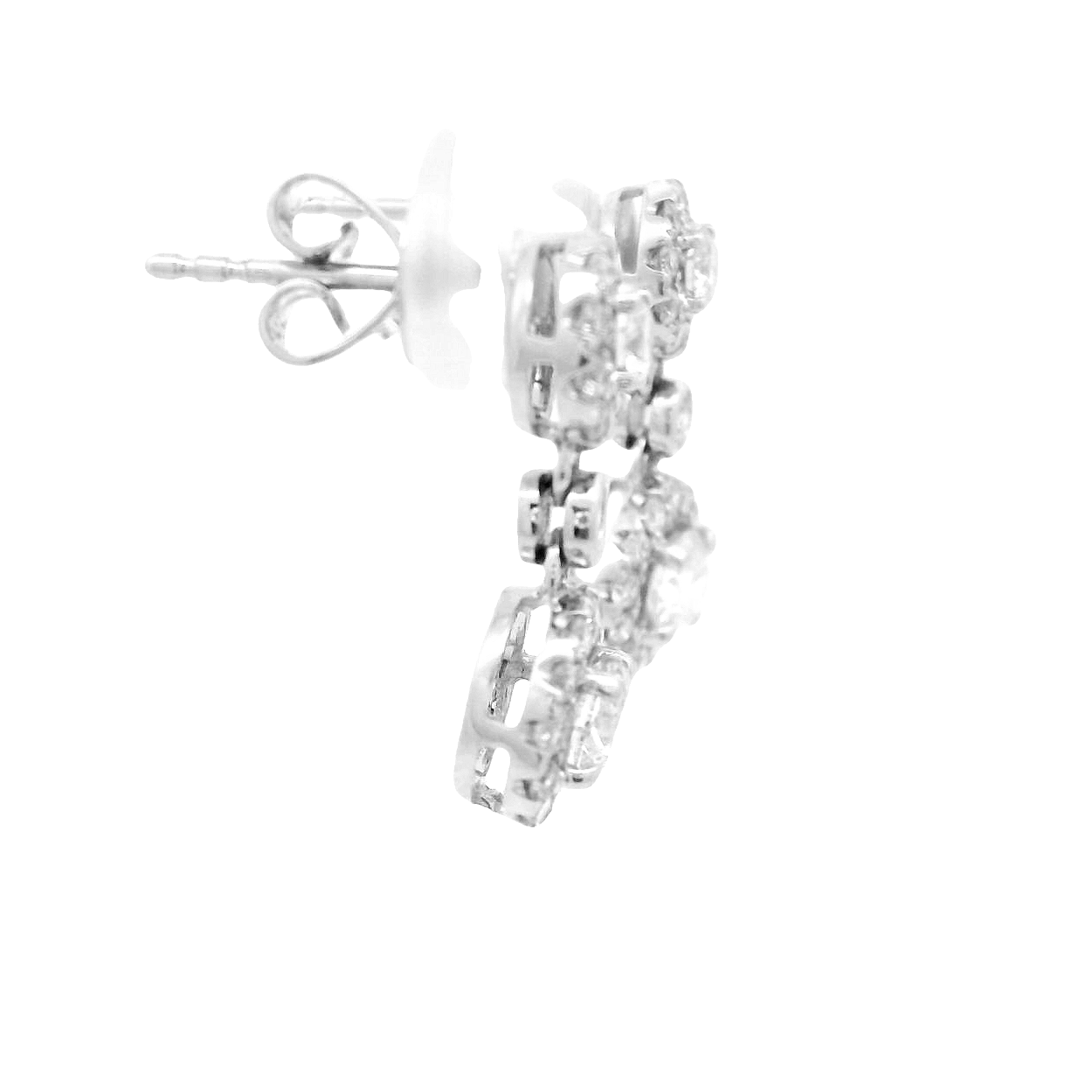 14KWG Diamond Earrings