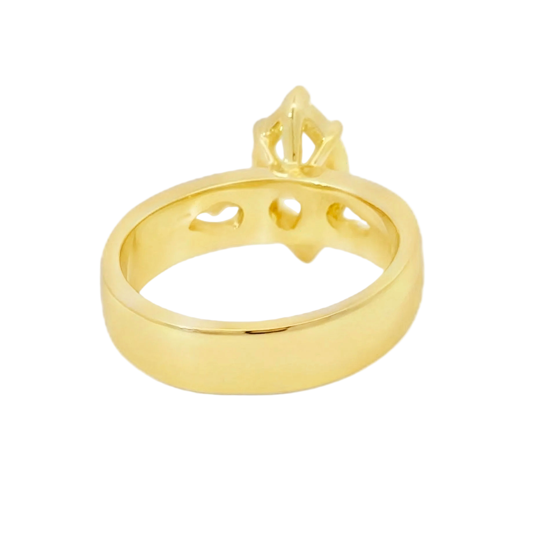 Gold Marquise Wedding Band