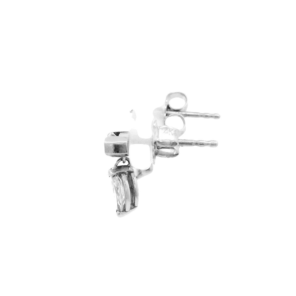 14KWG Diamond Drop Earrings