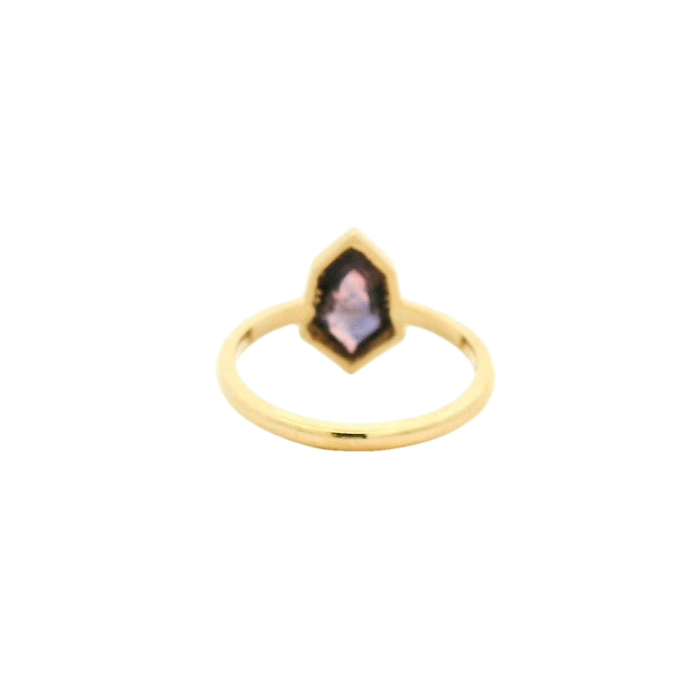 Vintage 14KYG Pink Sapphire Fashion Ring