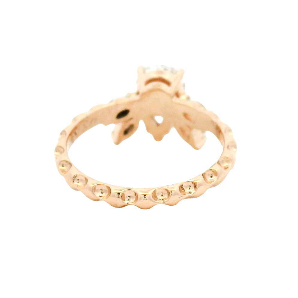 Lotus Style Engagement Ring