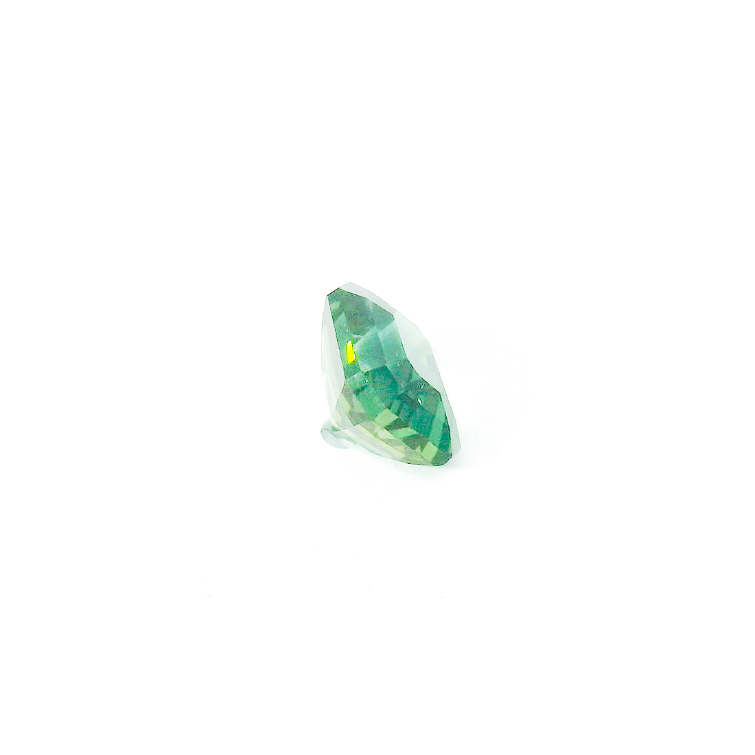 Green emerald cut sapphire