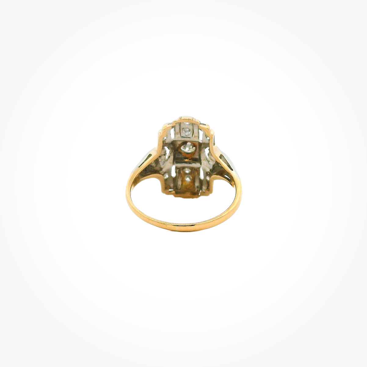 Vintage 14K Two Tone Fashion Ring
