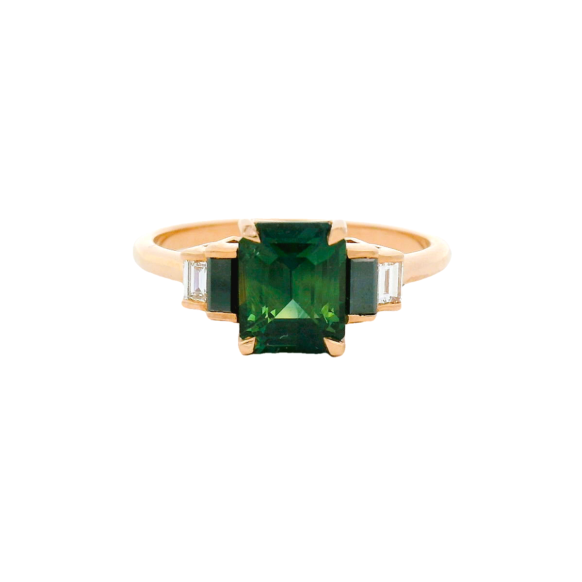 Elegant Green Gemstone Ring