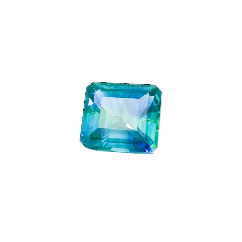 ascher cut blue sapphire