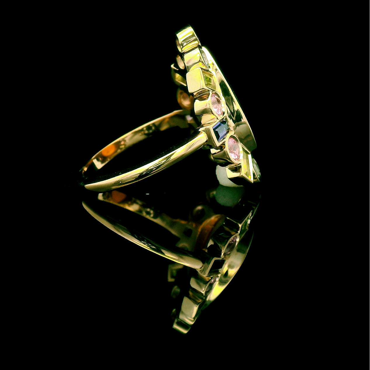 Stunning Opal and Gemstone Ring