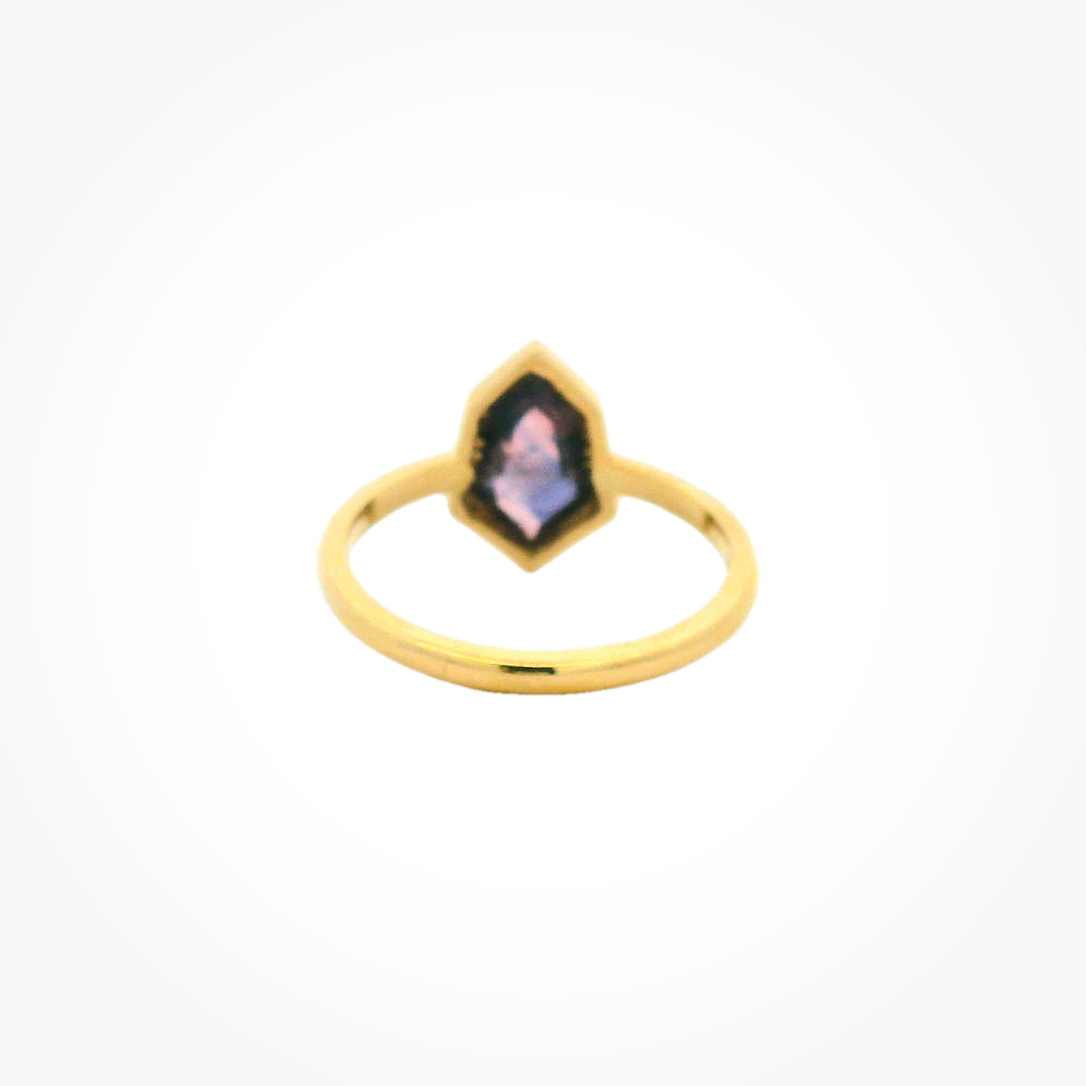 Vintage 14KYG Pink Sapphire Fashion Ring