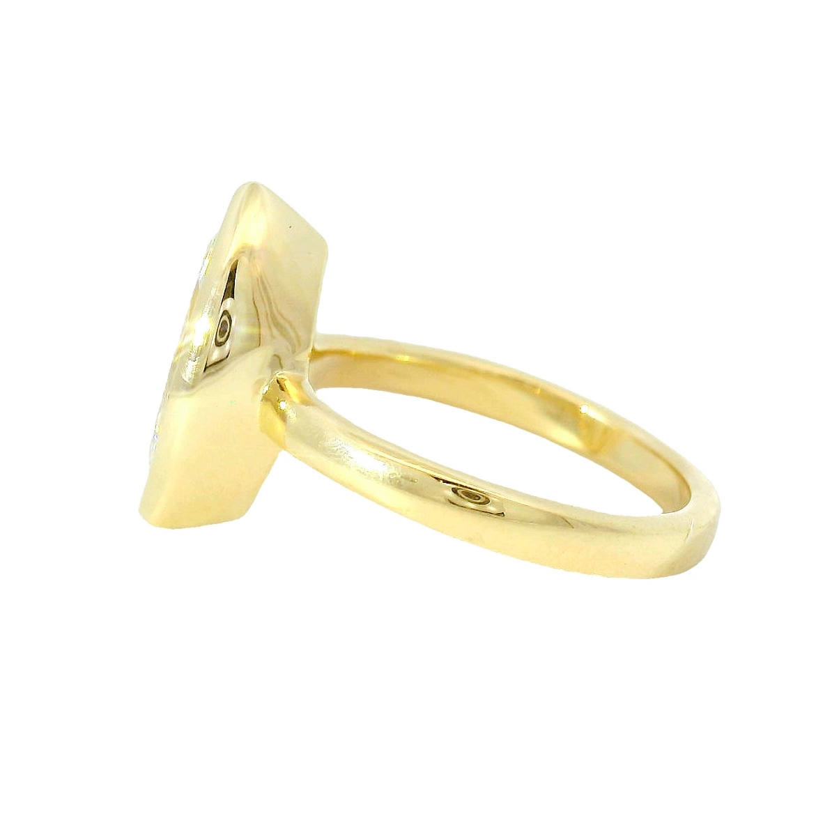 Custom Marquise Bezel Engagement Ring
