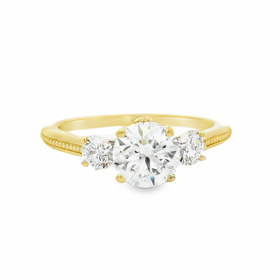 Elegant Three-Stone Diamond Ring