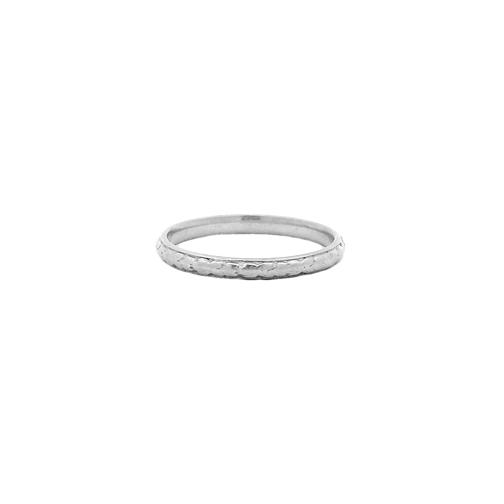 Vintage Platinum Wedding Band