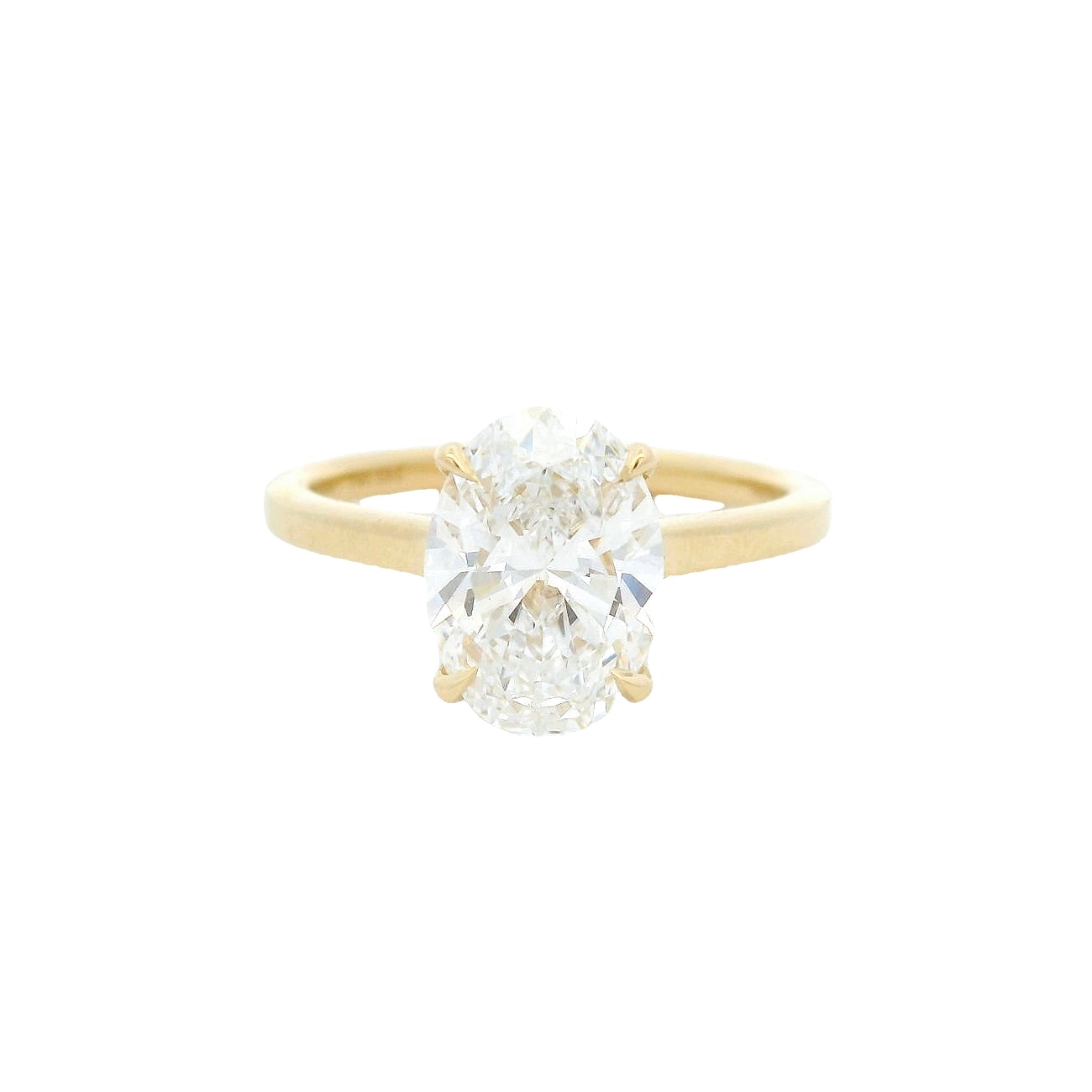 Elegant Oval Diamond Ring
