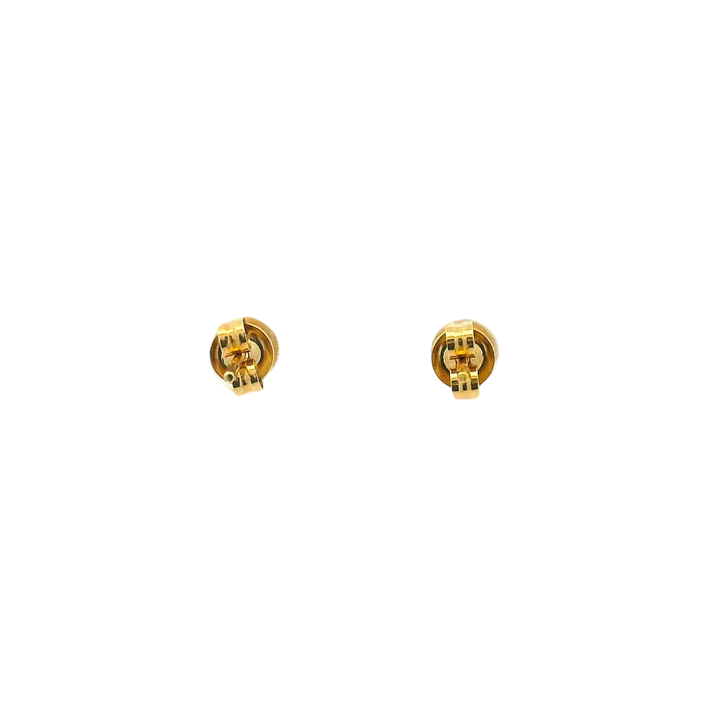 14KYG Star Button Earrings