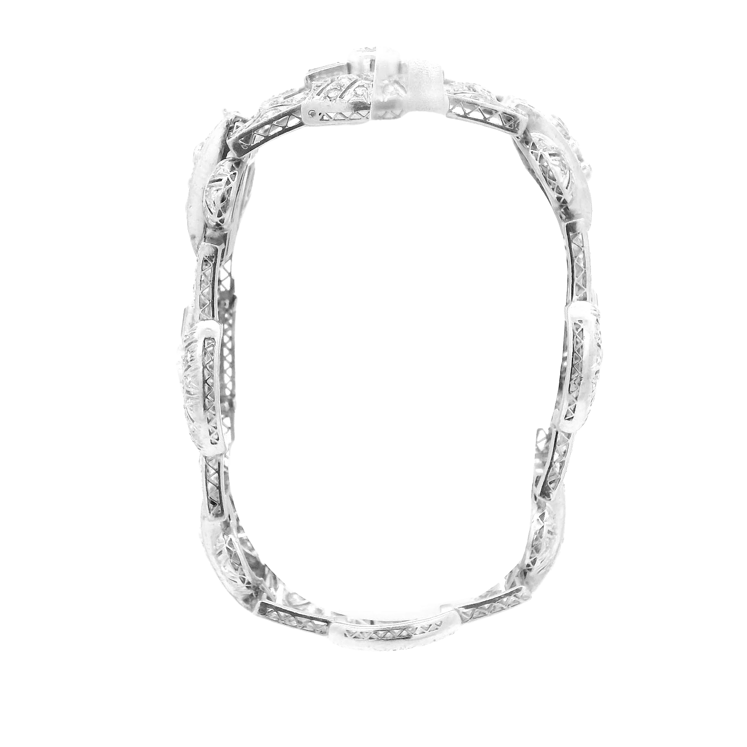 Vintage Plat Diamond Bracelet