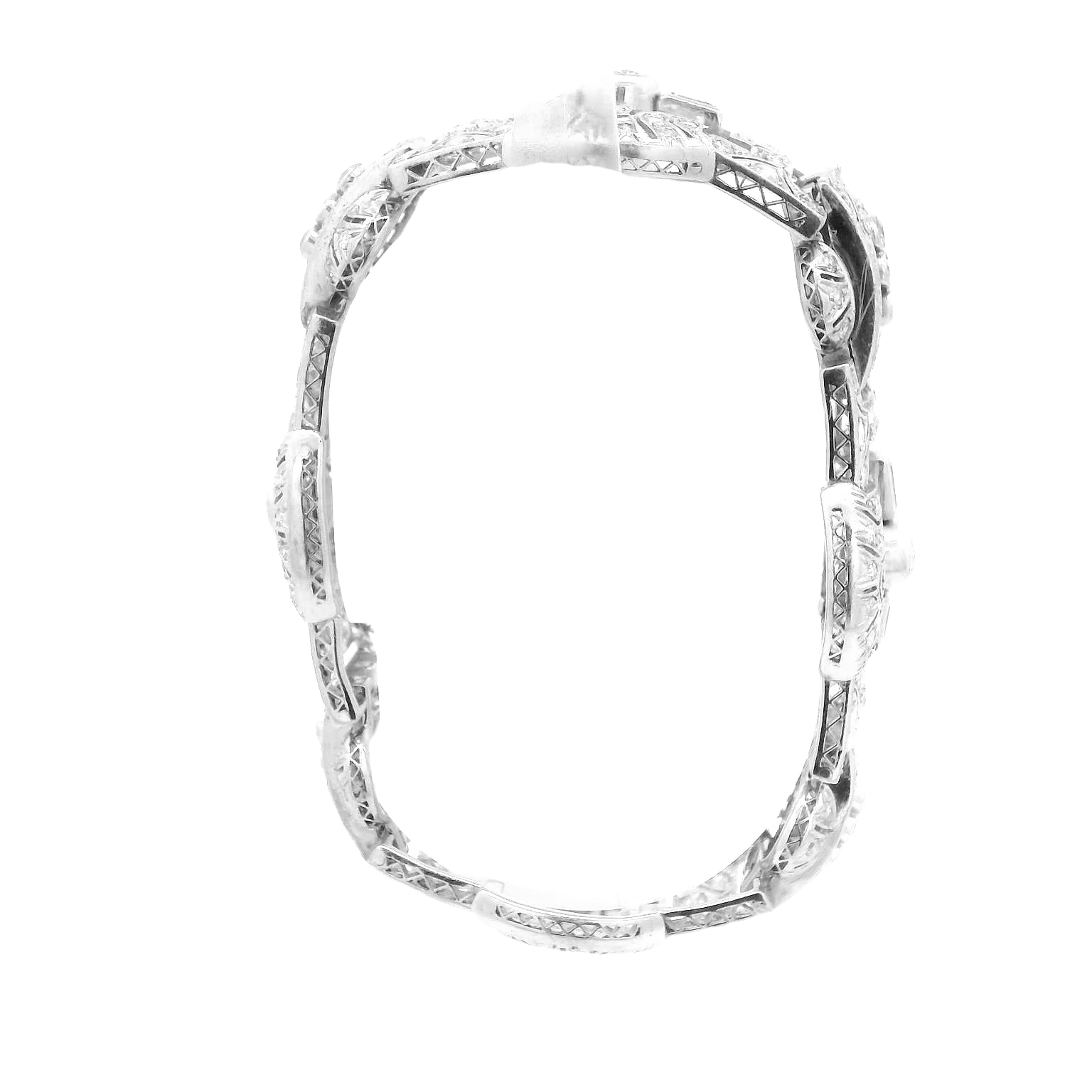 Vintage Plat Diamond Bracelet