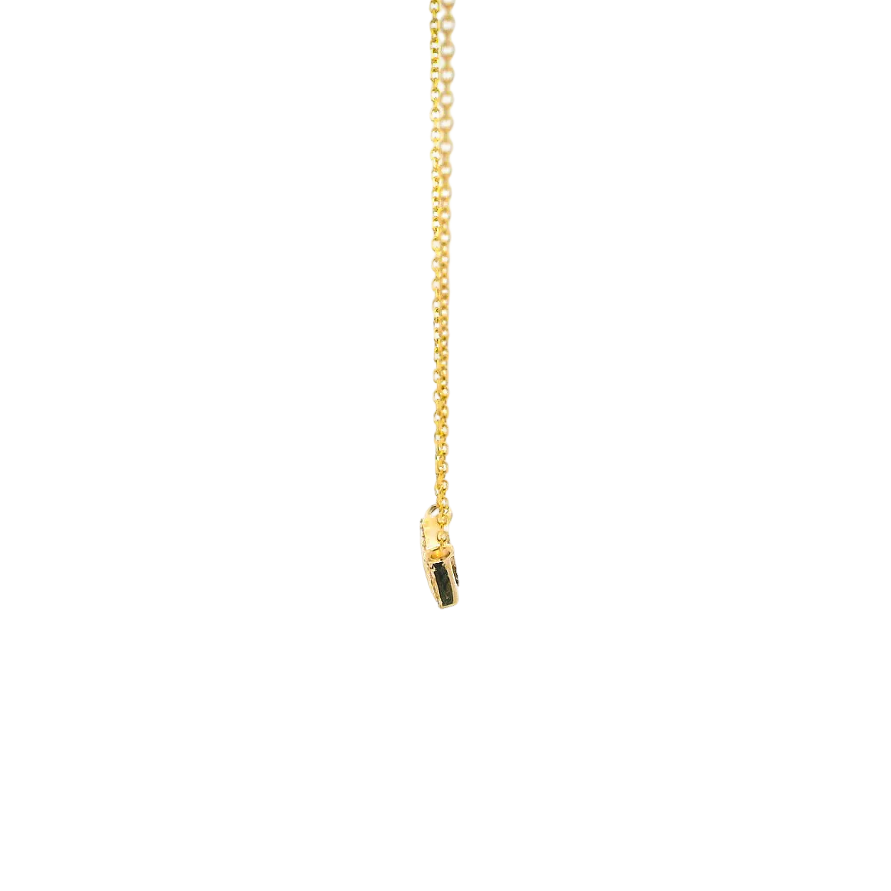 14KYG Fantasy Cut Sapphire & Diamond Necklace