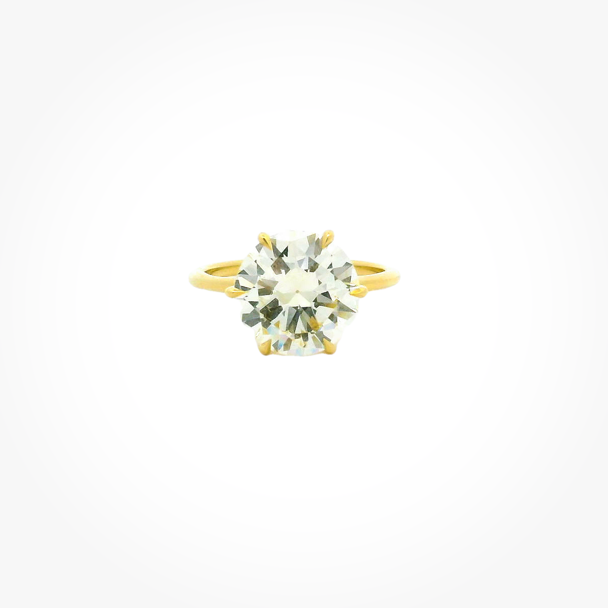 Vintage 18KYG Solitaire Engagement Ring