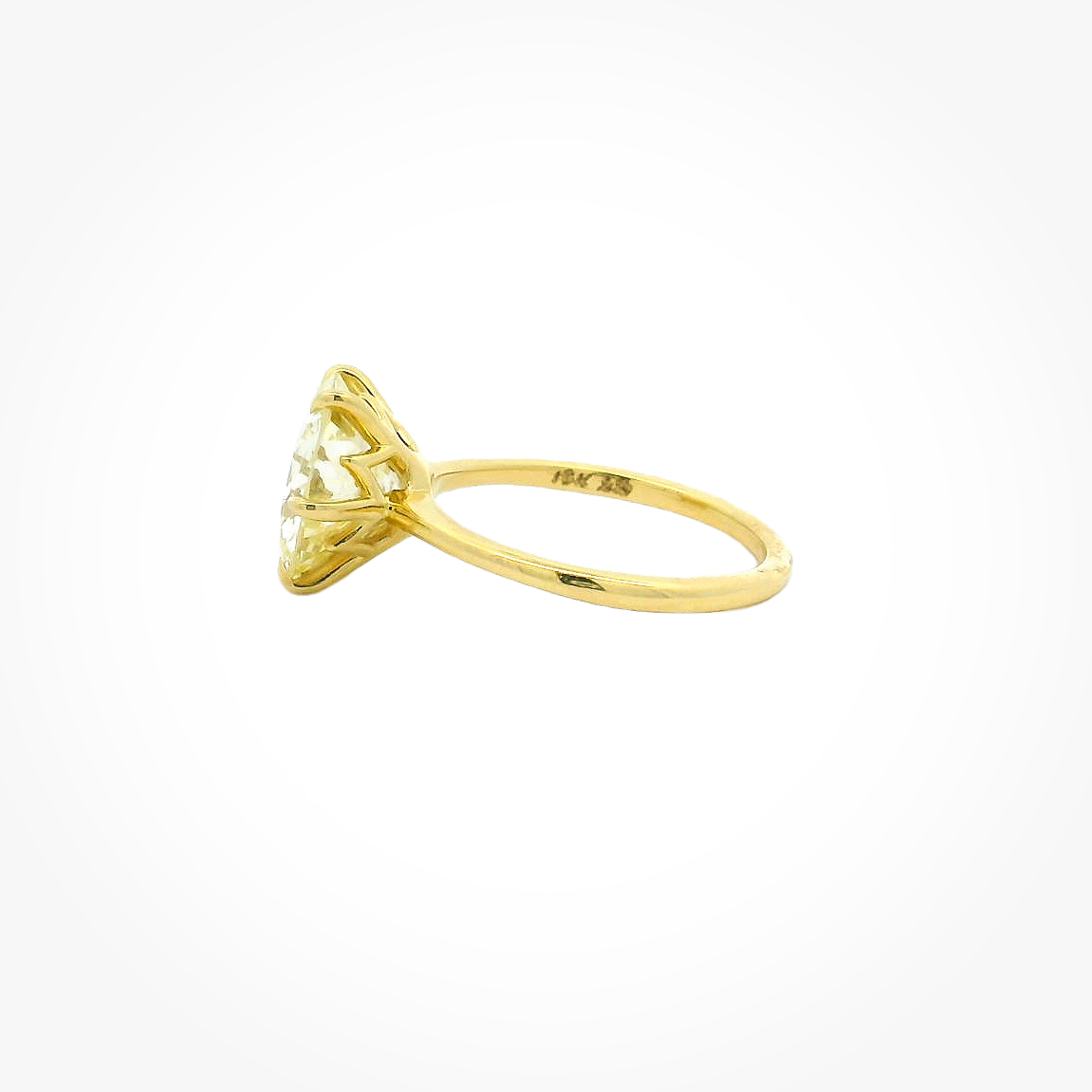 Vintage 18KYG Solitaire Engagement Ring