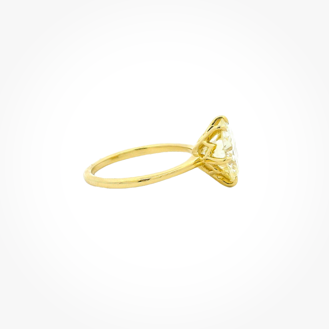 Vintage 18KYG Solitaire Engagement Ring
