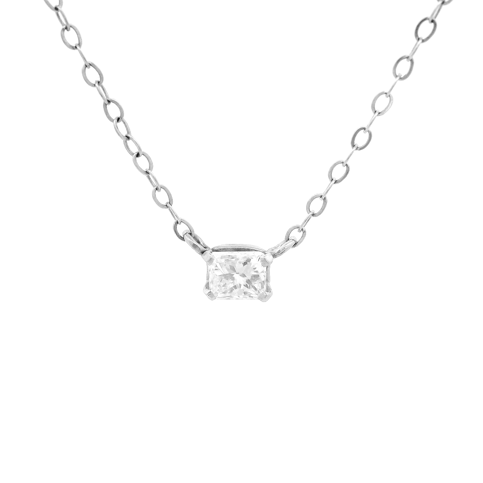 14KWG Diamond Necklace