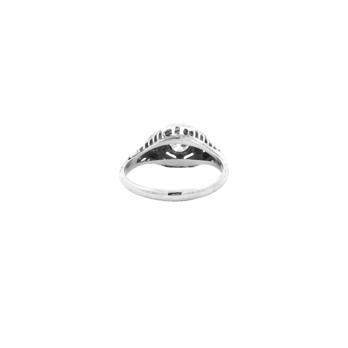 Vintage 18KWG Engagement Ring