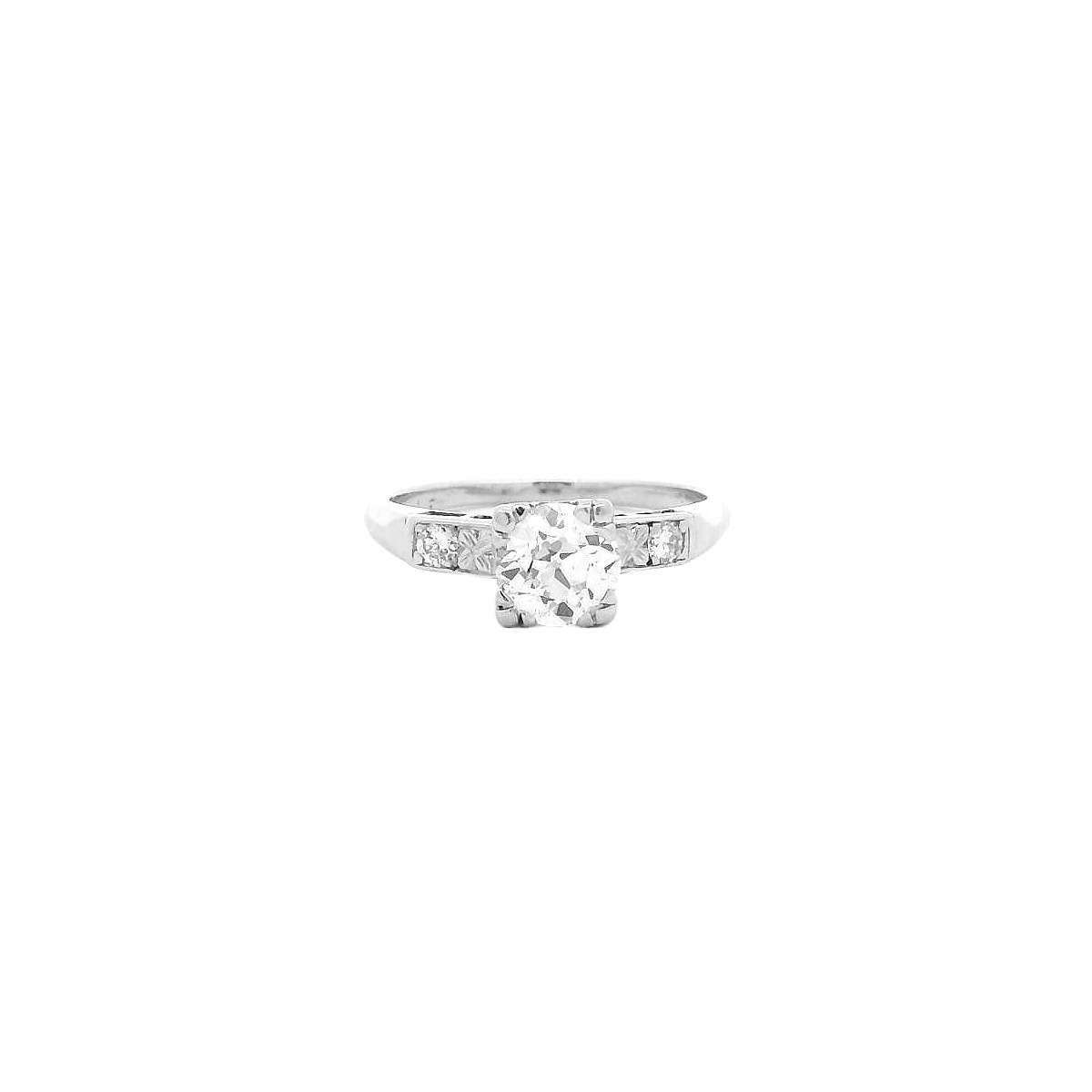 Vintage Platinum Engagement Ring